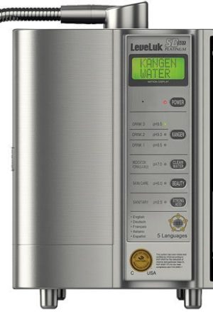 Enagic Leveluk SD501 Platinum Kangen Water® Ionizer – The Ultimate Home Model The Enagic Leveluk SD501 Platinum Kangen Water® Ionizer is loved by families in more than 82 countries. This premium water ionizer is equipped with 7 platinum-coated titanium plates, delivering powerful antioxidant water, superior hydration, and long-lasting performance. Its modern platinum design coordinates beautifully with today’s kitchens while maintaining the same trusted power and reliability as the classic SD501. Five Types of Healthy Kangen Water® With its advanced built-in electrolysis chamber, the Leveluk SD501 Platinum ionizer produces a continuous flow of five types of water: Strong Kangen Water – powerful for cleaning and removing stains Kangen Water® – antioxidant-rich and perfect for daily drinking Neutral Water – suitable for medication and baby formula Beauty Water – gentle, pH-balanced water for skincare Strong Acidic Water – ideal for sanitizing and disinfecting surfaces This versatility makes the SD501 Platinum a complete water solution for modern households. User-Friendly Operation with LCD Display and Voice Guidance The Leveluk SD501 Platinum Kangen Water® Ionizer is designed for convenience. Its large LCD panel and voice confirmations in five languages (English, German, French, Italian, and Spanish) make operation simple and intuitive. With just one touch, you can select your preferred water type, and the machine confirms your choice before generating fresh, ionized water. Smart Features for Long-Term Performance The SD501 Platinum includes automatic cleaning technology, ensuring the ionizer stays in top condition with minimal maintenance. In addition, smart filter technology notifies you when it’s time to change filters, making upkeep effortless. With the ability to produce 1.2–2 gallons per minute, this machine is both powerful and efficient. Why Choose the SD501 Platinum? If you are looking for a premium home-use Kangen Water® ionizer, the Enagic Leveluk SD501 Platinum is the ideal choice. Combining modern design, multilingual support, 7 titanium plates, and advanced features, it delivers healthy, ionized water while enhancing your home with style and innovation.